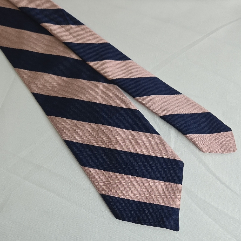 Boston Traders Tie, Black and Tan Stripes, Vintage
